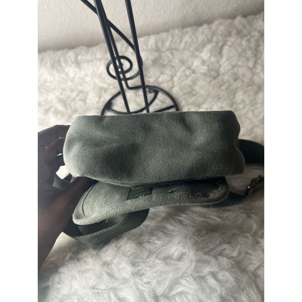 Berlin Army Green Canvas Crossbody Bag Purse Adjustable Strap - UK Flag Germany - Picture 8 of 10